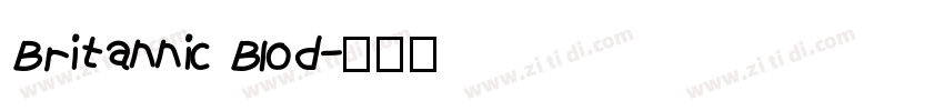 Britannic Blod字体转换